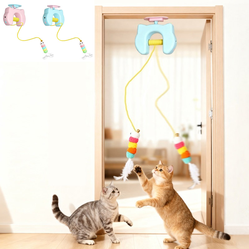 Power Tools Cat - 2 Halatlı Elektrikli Kedi Oyuncağı Otomatik