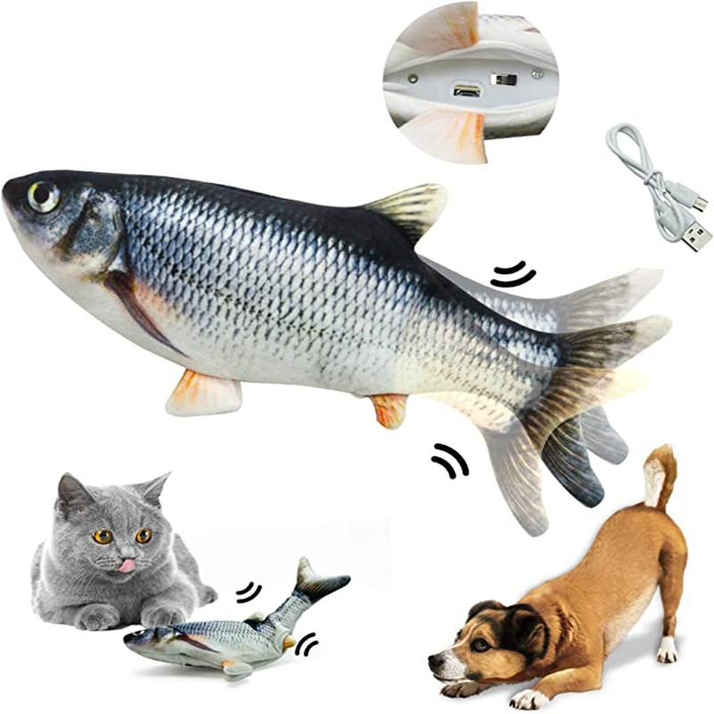 Power Tools Cat - Kedi Oyuncakları Balık USB Şarjlı Elektrikli