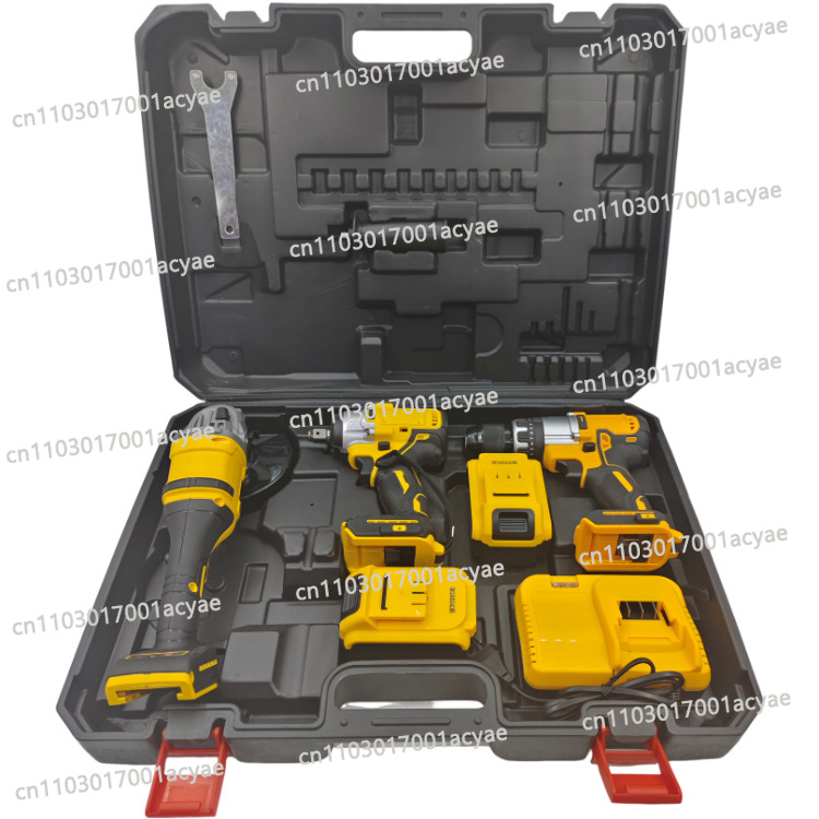 Power Tools Kit Set - Açı Taşlama Makinesi ve Elektrikli Matkap