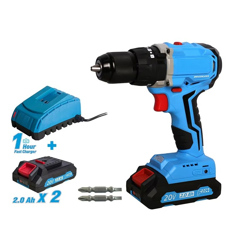 Power Tools Kit Set - 20V Akülü Fırçasız Matkap Güçlü Alet
