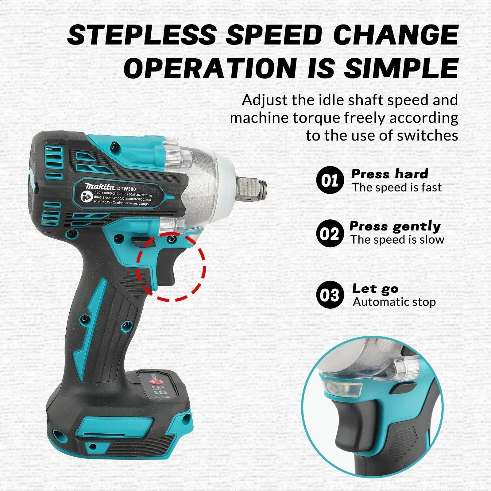 Fırçasız Makita DTW300 Akülü D - Power Tools Repairs incelemesi ve fiyatı