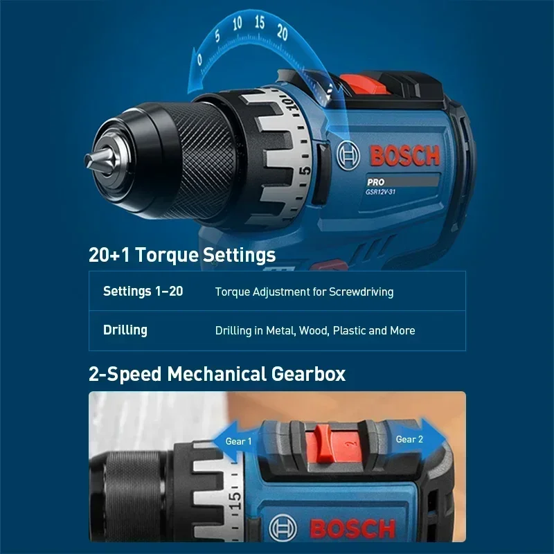 BOSCH GSR12V-31 Akülü Elektrik - Power Tools Bosch incelemesi ve fiyatı