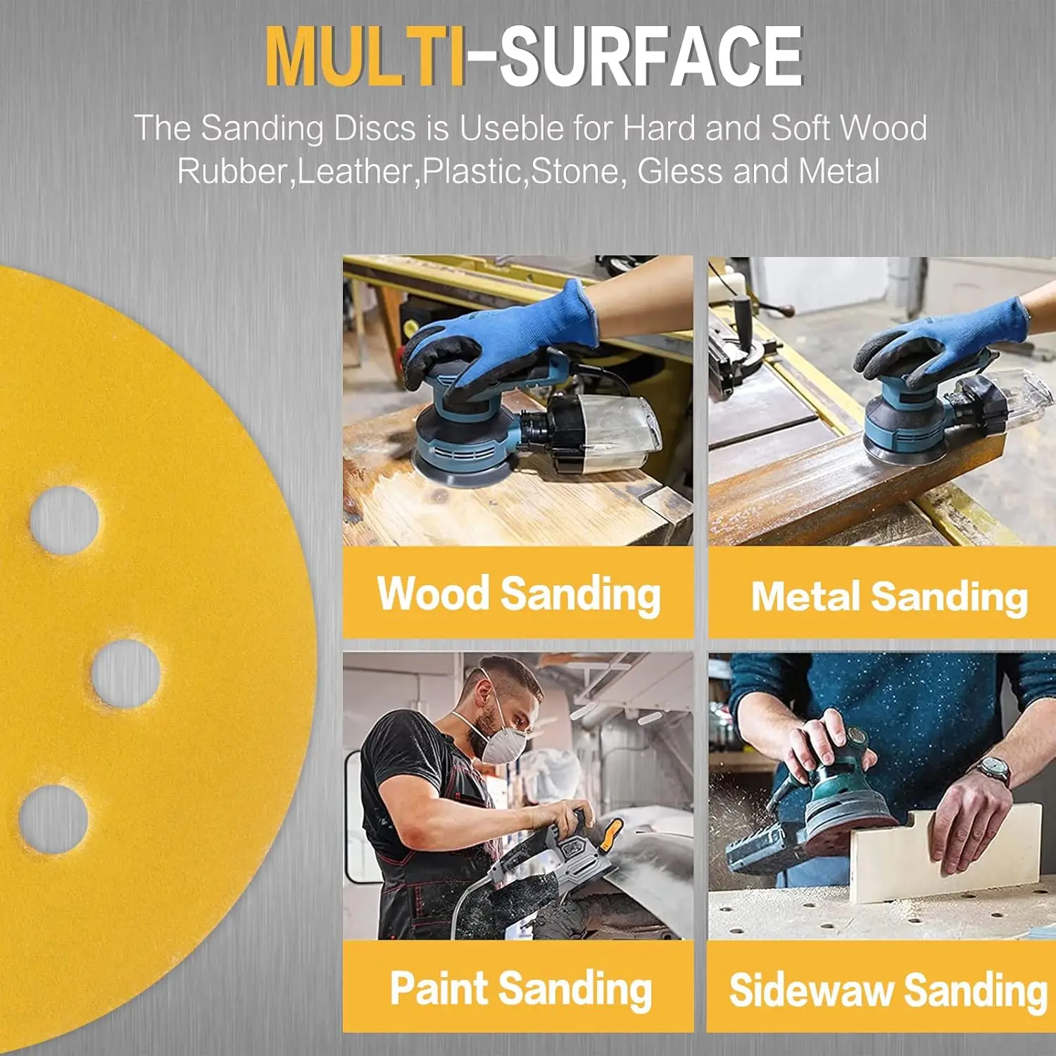 10-100 adet 5 inç 8 delikli zı - Random Orbital Sander incelemesi ve fiyatı