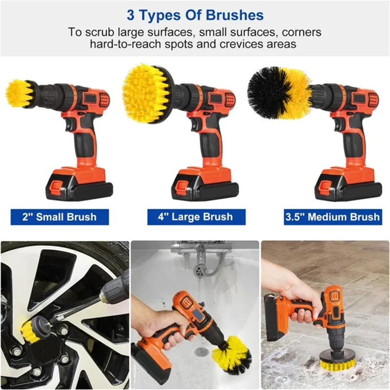 3 Parça/Set Güçlü Matkap Fırça - Power Tools Kit Set incelemesi ve fiyatı