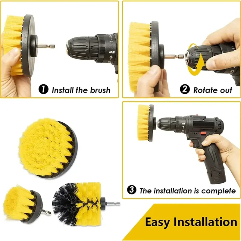 3 Parça/Set Güçlü Matkap Fırça - Power Tools Kit Set incelemesi ve fiyatı