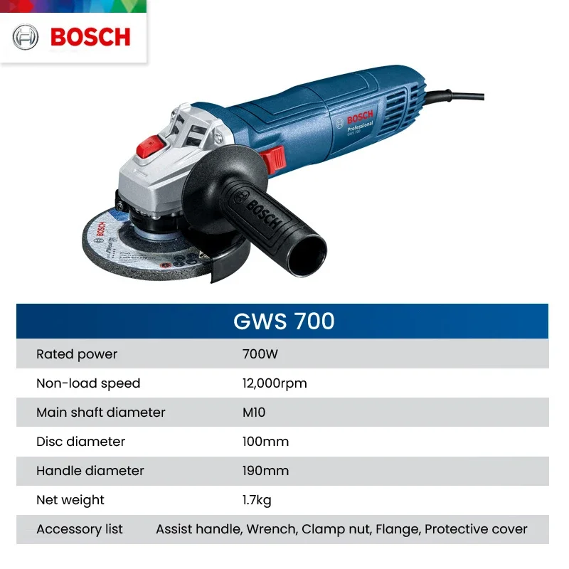 Bosch GWS700 Elektrikli Açılı  - Power Tools Bosch incelemesi ve fiyatı